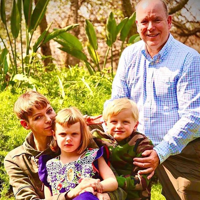 Princess Charlene of Monaco reunited with Prince Albert and kids. Picture: Instagram