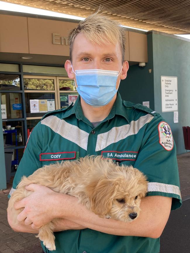 Paramedic Cody Scholes welcomes Labor's election promise saying the lack of resources is "crippling". Picture: Arj Ganesan