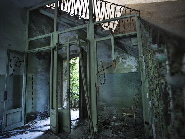 No ghosts seen yet ... the rooms in the mental asylum dormitory. Picture: Ella Pellegrini