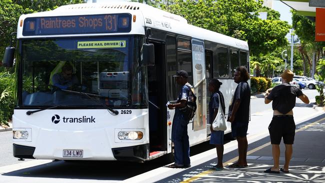 There has reportedly been a 12-14 per cent increase of bus use in Cairns since the 50c fares scheme began. Picture: Brendan Radke