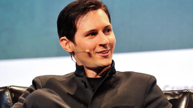 Chief executive of Telegram Paul Durov said his app is not “some sort of anarchic paradise”. Picture: Steve Jennings/Getty/AFP