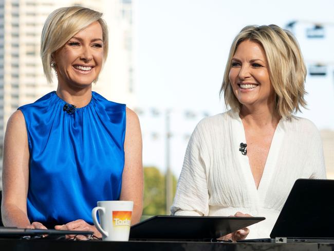 Deb Knight with TODAY Show co-host Georgie Gardner. 