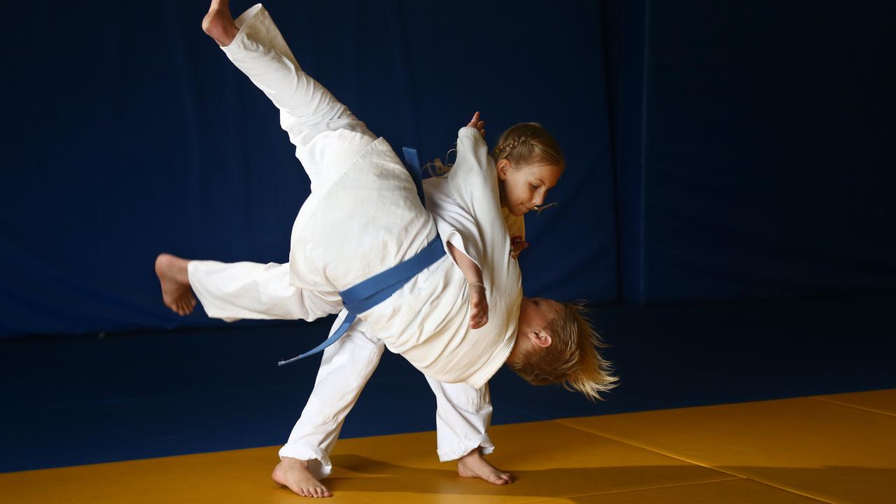 FLIP IT: Cairns Southside Judo Club's Anneliese Ronlund, 9, won silver and bronze medals at the US Judo Winter Nationals Championship. Picture: BRENDAN RADKE