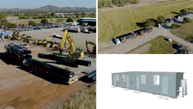 First pipes arrive for Fitzroy-Gladstone water project as camp plan revealed