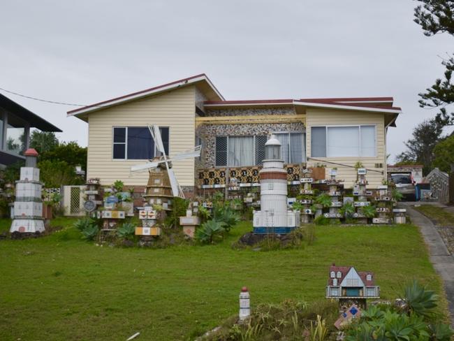 The 'windmill house' at 58 Shelly Beach Rd, East Ballina, on June 9, 2021.