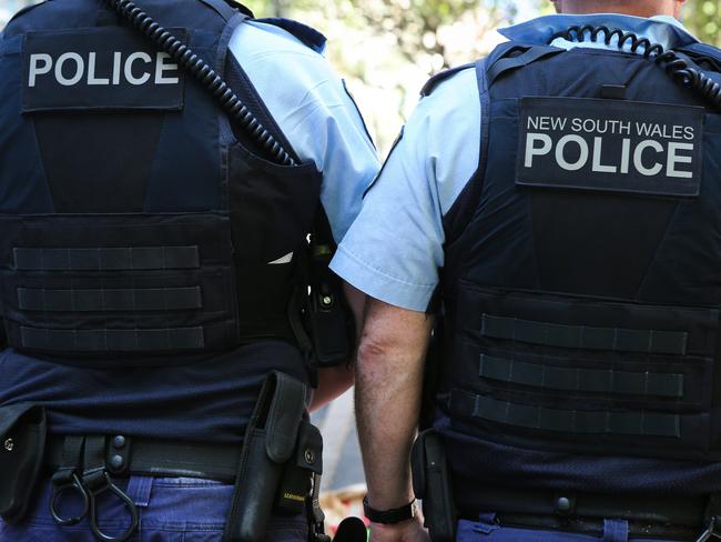 SYDNEY, AUSTRALIA , NSW Police Force general generic stock GV breaking news police tape image at the Headquarters in Surry Hills, Sydney Australia. Picture: NCA Newswire / Gaye Gerard