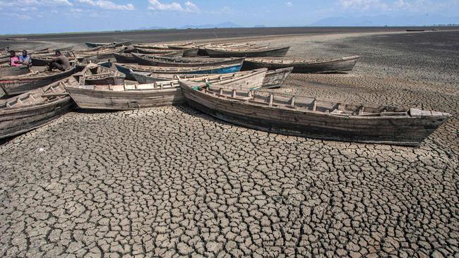 Dried inland Lake Chilwa in eastern Malawi. Picture: AFP