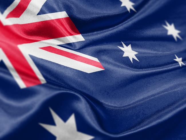 High resolution digital render of Australian flag.