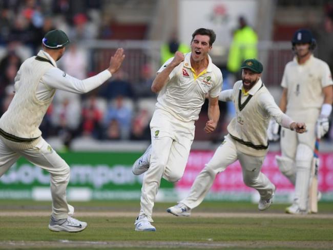 Pat Cummins dismissed Rory Burns and Joe Root in consecutive deliveries late on day four.