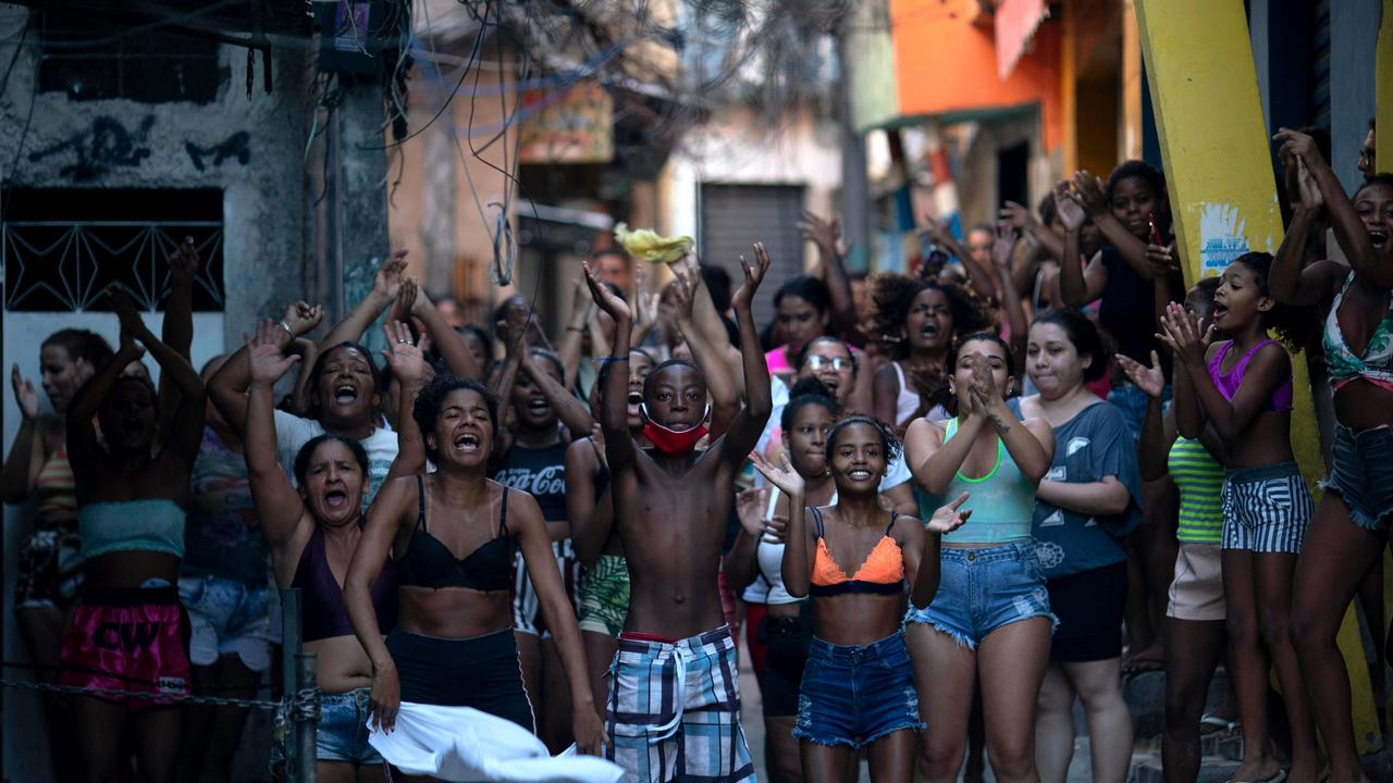 View of the scene where an alleged drug trafficker was reportedly killed by civil police in Jacarezinho favela, Rio de Janeiro, Brazil on May 6, 2021. Picture: Mauro Pimentel/AFP