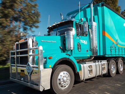 Toll transport truck. Generic. Logistics. Travel. Picture: Toll Holdings Ltd