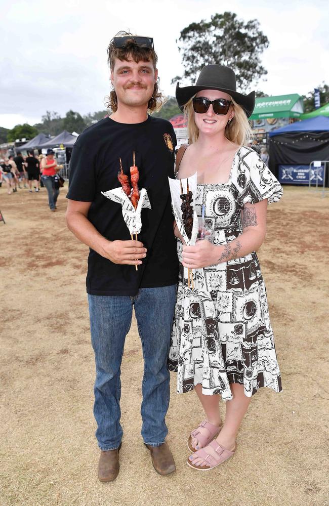 Alek Ebneter and Emily Spotswood at Meatstock, Toowoomba Showgrounds. Picture: Patrick Woods.