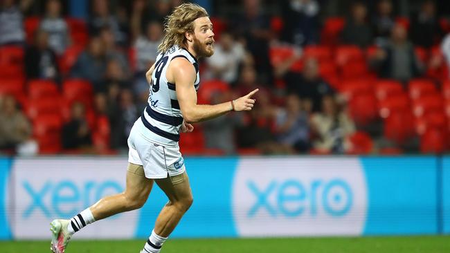 Geelong midfielder Cam Guthrie is part of TAB’s Friday night special. Picture: Getty Images