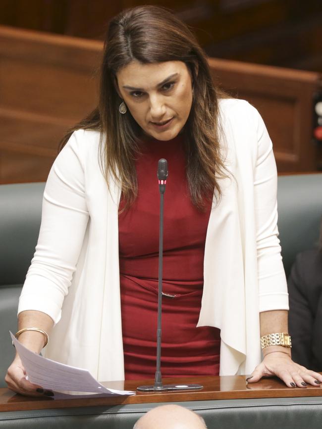 Victorian Greens Member for Northcote Lidia Thorpe speaks in the Legislative Assembly. Picture: AAP