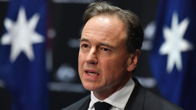 Health Minister Greg Hunt. Picture: AAP