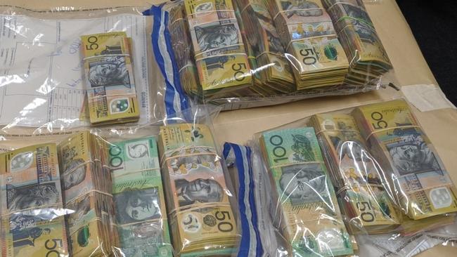 Police found 39kg of cannabis and $228,000 hidden in a truck stopped at Truro. Picture: SA Police