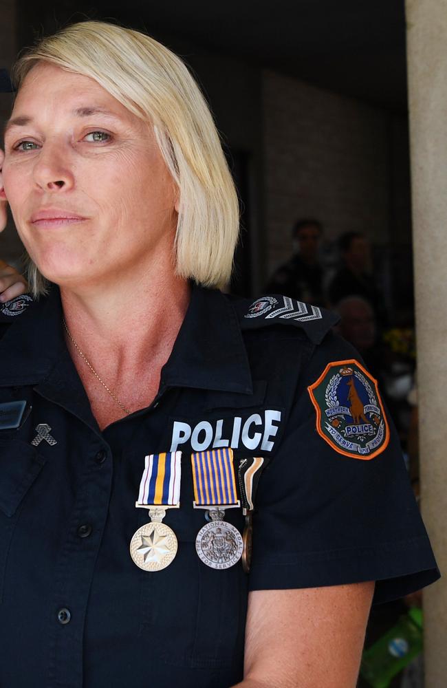 Senior Sergeant Sandi Mellon, the officer in charge of NT Water Police, has been served a summons to appear in court over the alleged attack. Pic Katrina Bridgeford.