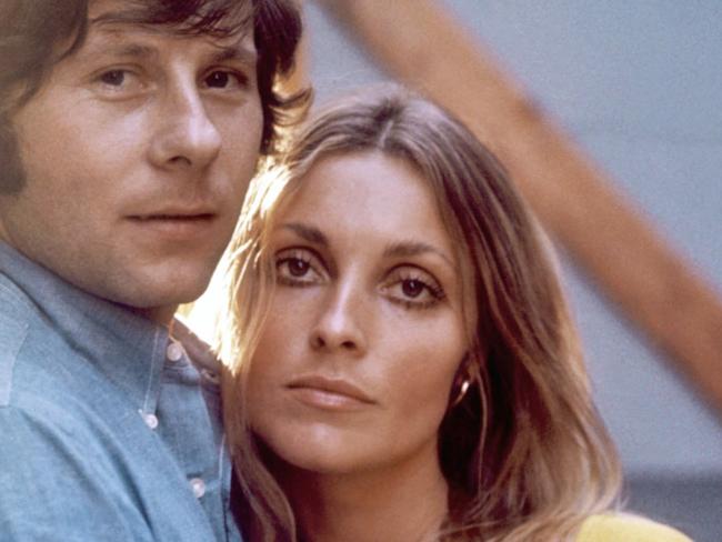 Actor Sharon tate with her husband Roman Polanski.