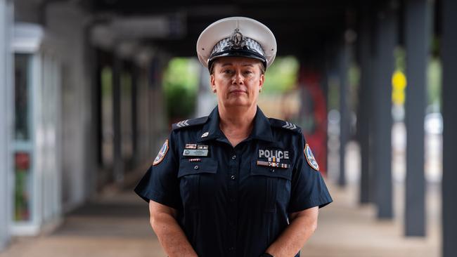 Commander Hege Burns has been awarded the Police Medal for her service to the Northern Territory Police Force. Picture: Pema Tamang Pakhrin