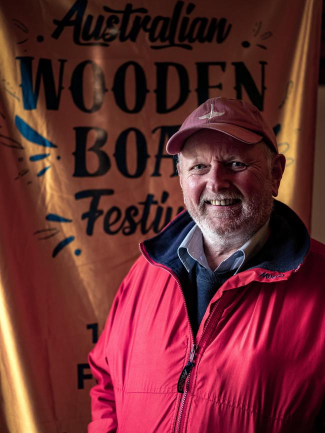 Roscoe Barnett, dockmaster at the Australian Wooden Boat Festival. Picture: Andrew Wilson/AWBF