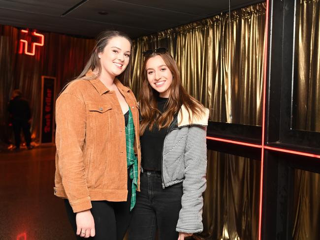 Winter Feast socials: Sarah Pratt, of Lauderdale, and Freya Rylands, of West Midland. Picture: FIONA HARDING