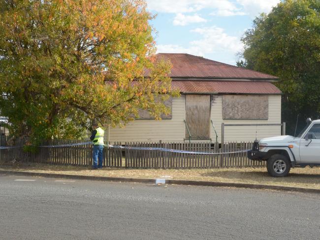 Police declared a crime scene at a vacant house in River Road after they found a body just a short distance from where Jayden Usher disappeared on October 5.