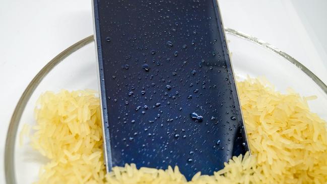 Experts say stop using rice if you want your phone to last. Picture: iStock