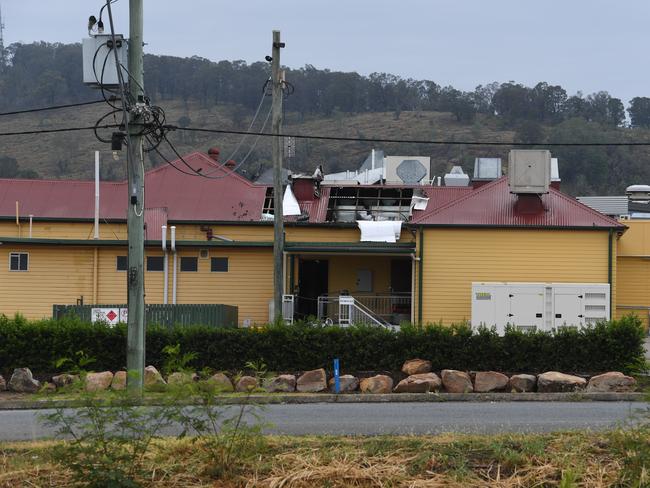 A fire on Tuesday, December 8, has caused damage to Porters Plainland Hotel, at Plainland. Photo: Ali Kuchel