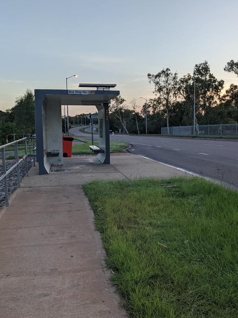 A 57-year-old woman has died at the scene of a pedestrian and bus crash on the Stuart Highway in The Narrows on Monday, November 22. Picture: Zizi Averill.