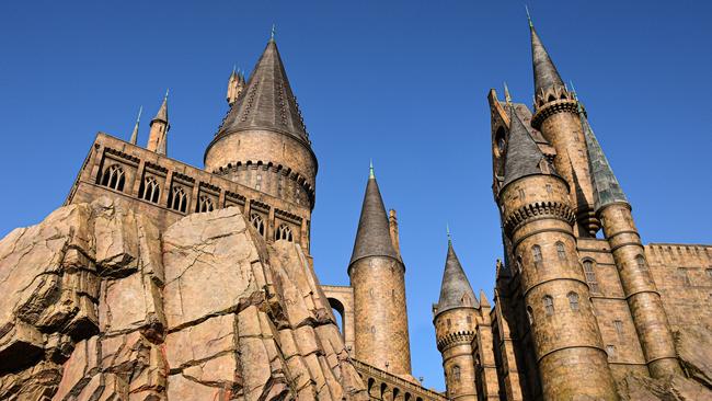 Hogwarts castle in the wizarding world of Harry Potter in Osaka.