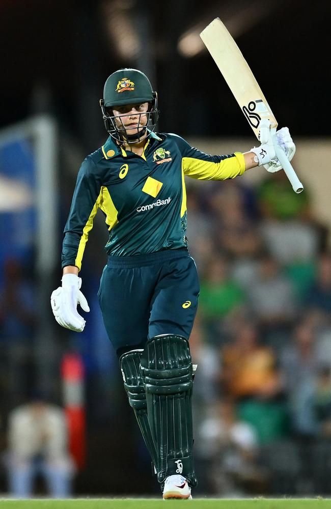 Phoebe Litchfield stood tall for Australia in Mackay. Picture: Getty Images