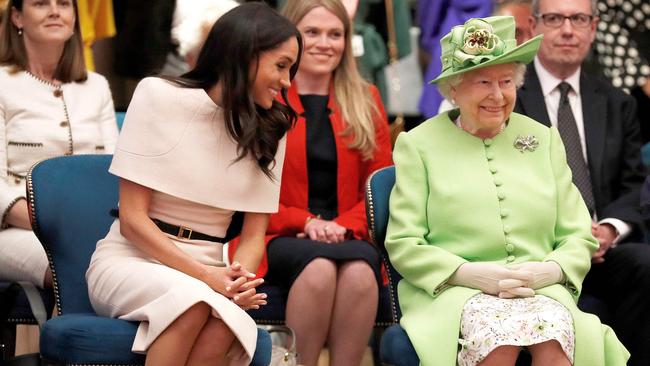 They’re clearly good friends already. Picture: AFP Photo/POOL/Phil Noble