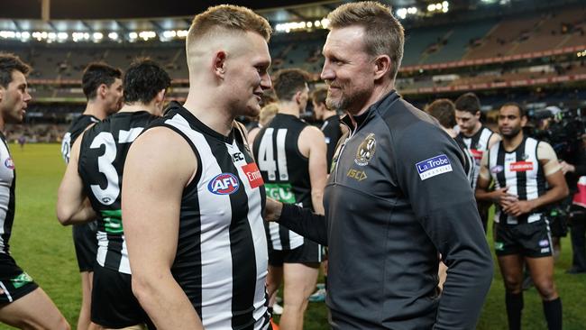 Adam Treloar hasn’t been smiling lately.