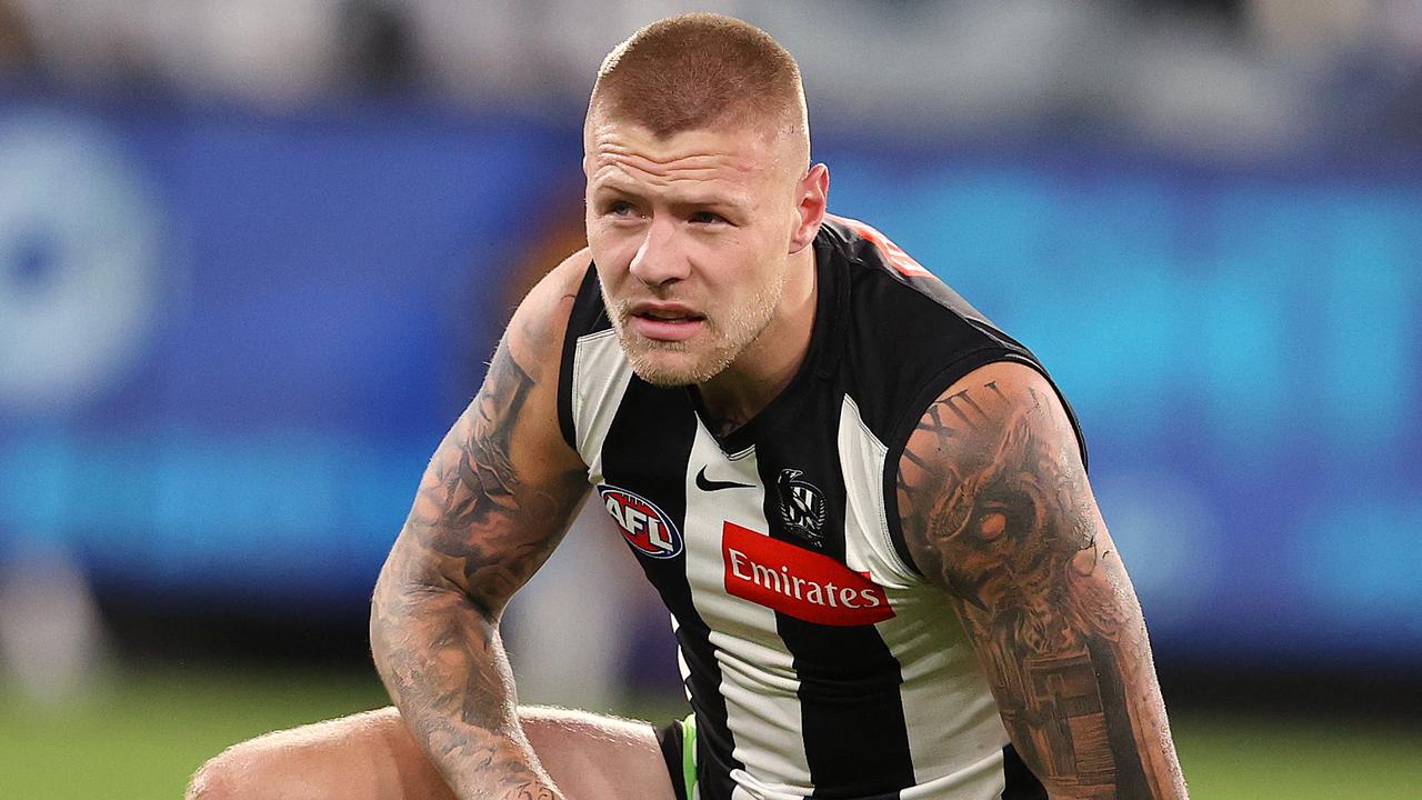 Jordan De Goey of the Magpies. Photo: Michael Klein.