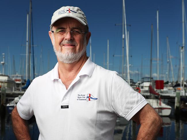 Commodore Richard Bevan at the Royal Yacht Club of Tasmania. Update on the Sydney to Hobart Yacht Race is expected soon. Picture: NIKKI DAVIS-JONES