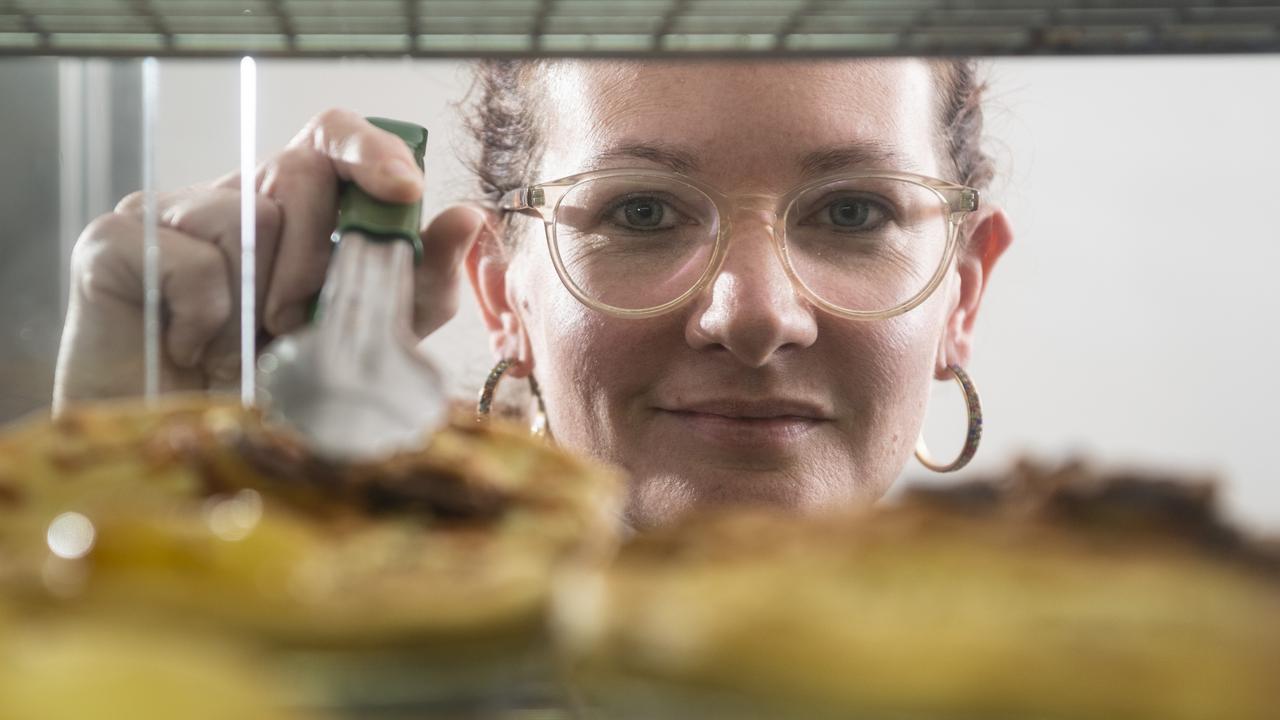 Mrs G's Gourmet Pies founder Sarah Hancock has sold the Rangeville business. Picture: Kevin Farmer