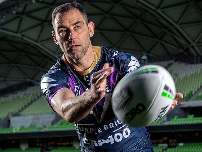 *SPEAK TO HERALD SUN PICTURE DESK BEFORE USING* NRL's Melbourne Storm star Cameron Smith will play his 400th game this weekend. Picture: Mark Stewart