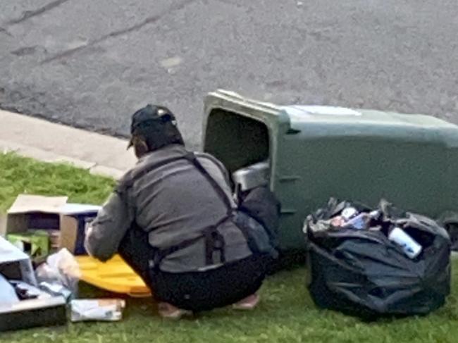 Gold Coast residents say their rubbish is reagularly unloaded and rummaged through.