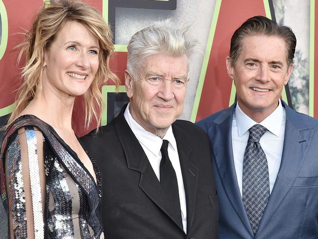 Laura Dern, David Lynch and Kyle MacLachlan attend the World Premiere Of Showtime's Twin Peaks on May 19, 2017 in Los Angeles, California. Picture: David Crotty/Patrick McMullan via Getty Images