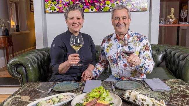 Watervale Hotel owners Nicola Palmer, who is also executive chef, and Warrick Duthy. Picture: Ben Clark