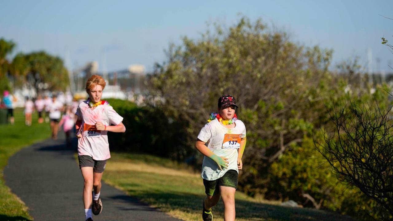 Fun from the 2023 Gladstone Colour Me Capricorn fun run for the RACQ CapRescue. Photos: Cherryandjun Photography