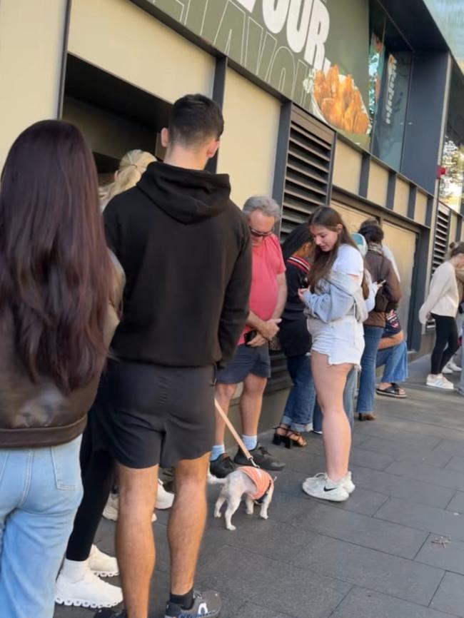 There were lines around the block from 9am. Picture: Supplied