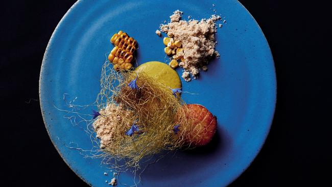 Scallops and corn from Tulum Modern Turkish Cuisine by Coskun Uysal. Picture: Tim Grey