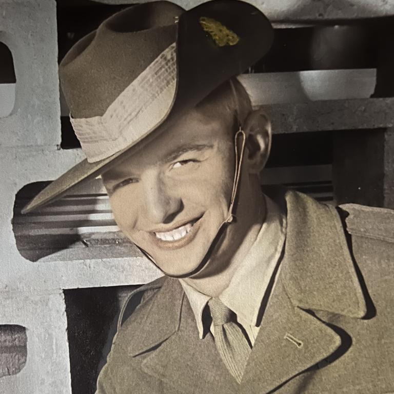 A young Ian Haycock, a veteran of the Australian Army.