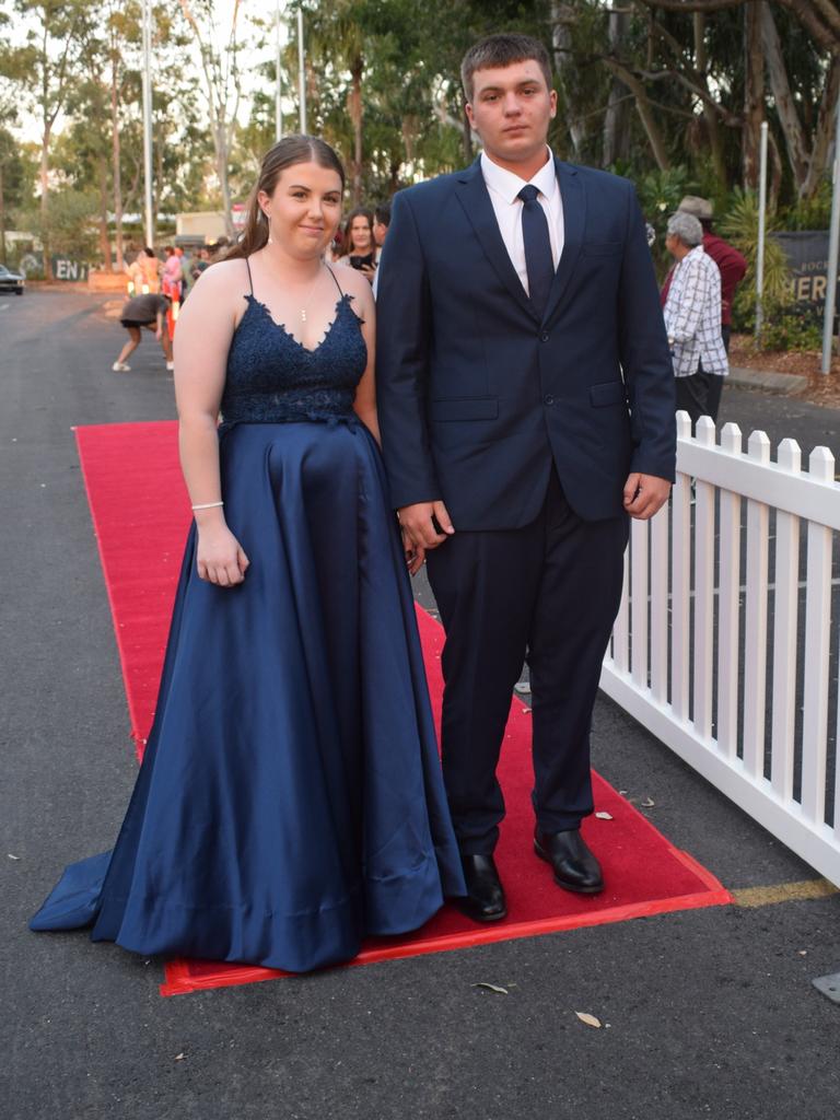 Maddison Porter and Blake Sanderson at the North Rockhampton High School Formal 2023.