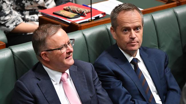 Shadow Minister for Infrastructure Anthony Albanese and Leader of the Opposition Bill Shorten.