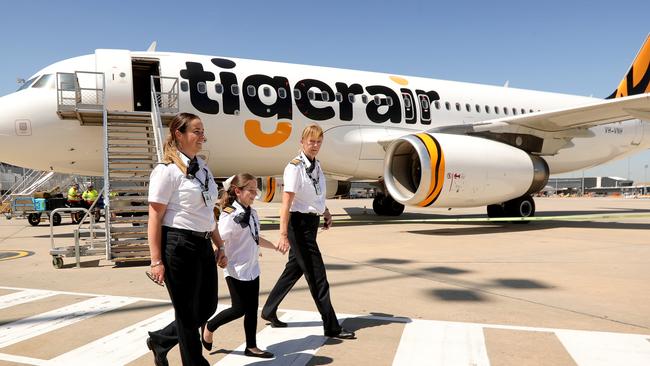 The future is looking grim for Tigerair, with the airline currently grounded and pilots expected to be among 1000 redundancies at the Virgin Australia Group. Picture: Stuart McEvoy