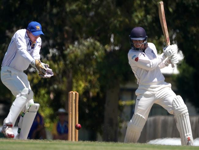 Aidan Salvado was again impressive at the top of the order for Yarraville. Picture: Mark Dadswell