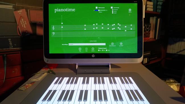 The HP Sprout can teach you to play the keyboard.