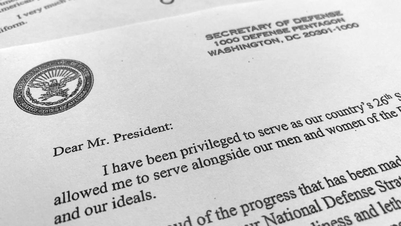 In a brutal resignation letter, Mr Mattis said that Mr Trump deserved to have a Defence Secretary more aligned with his views.